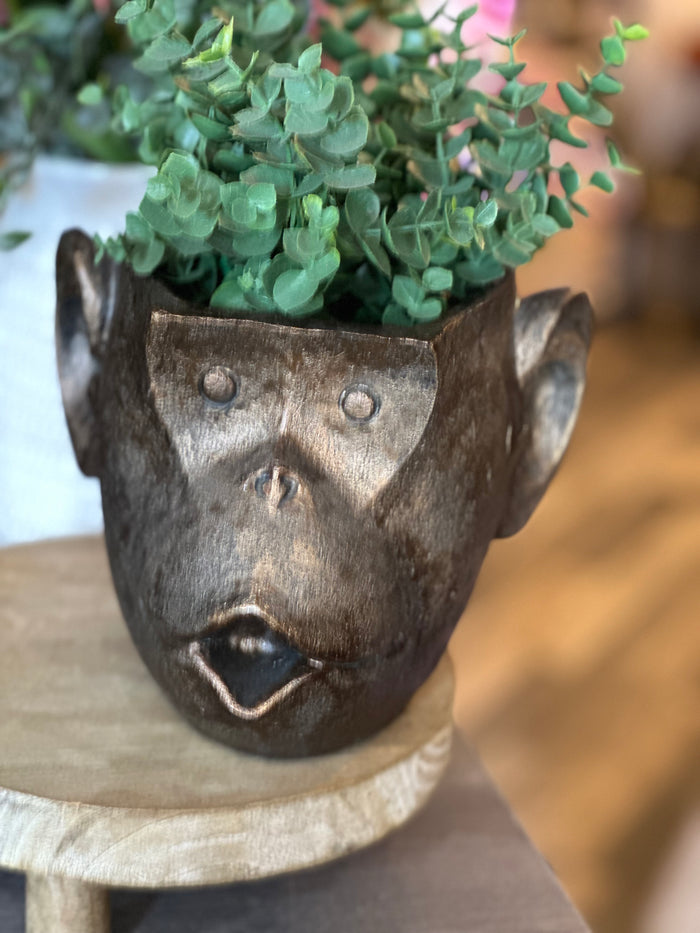 Resin Monkey Planter