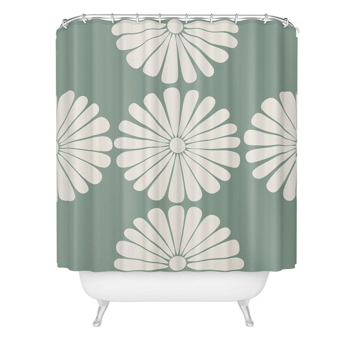 COLOUR POEMS RETRO DAISY XX SHOWER CURTAIN