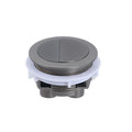 Round Gun Metal Grey Flush Buttons - Acqua Bathrooms