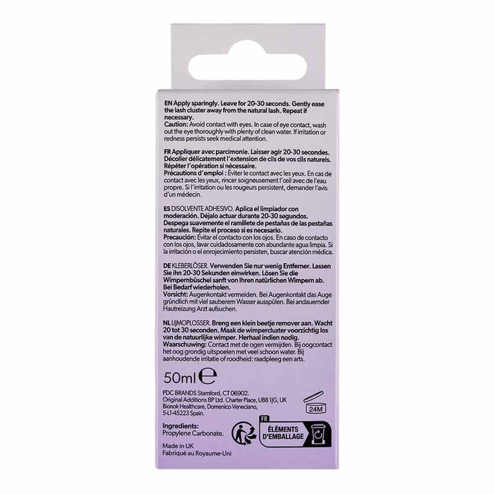Salon System Individuals Lash Remover 50ml back of box