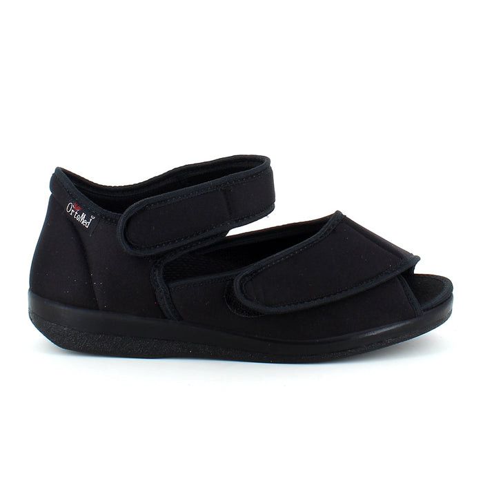 OrtoMed sandal med kardborre och öppen tå