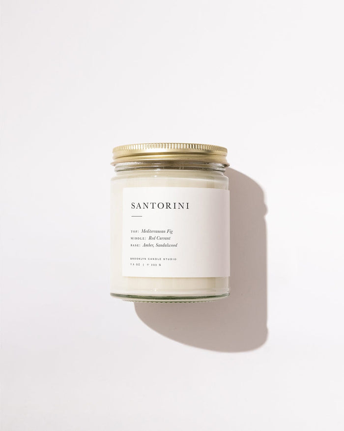 Santorini Jar Candle Minimalist Brooklyn Candle Studio