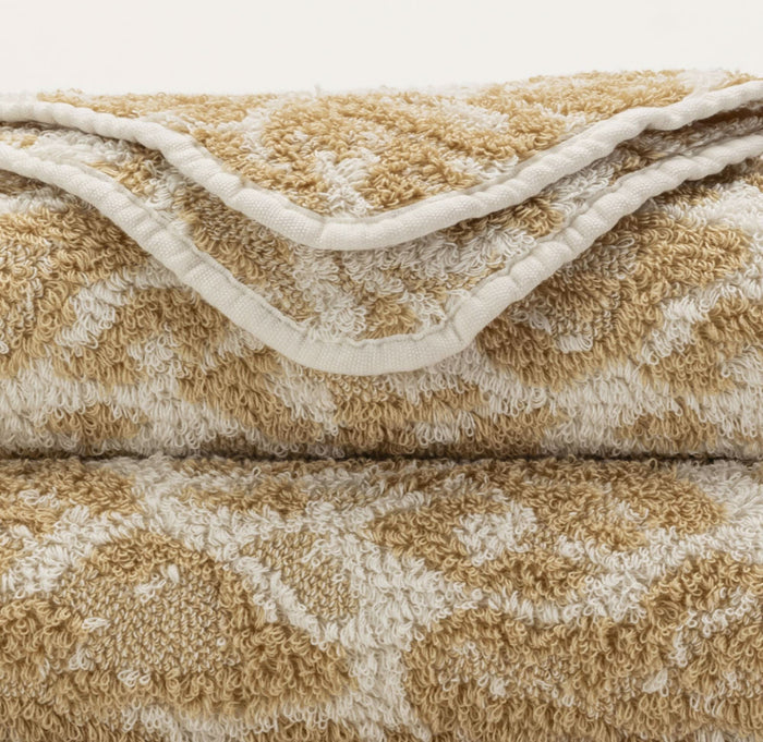 A&H Sauvage Towels in 714 Sand. 100% Egyptian Cotton Extra-Long Staple