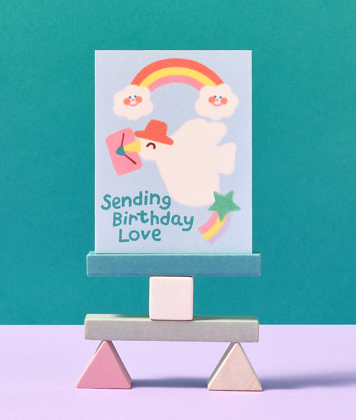 Sending Birthday Love Kids Card