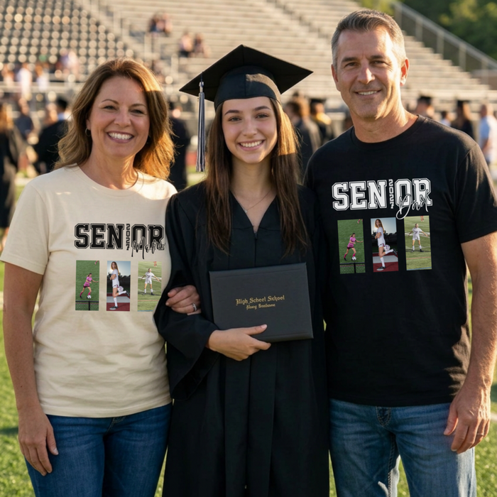 Senior Family T-Shirt | Personalized Mom, Dad, Grandma & Grandpa Shirt (with optional Photos)