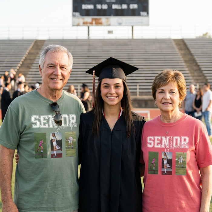Senior Family T-Shirt | Personalized Mom, Dad, Grandma & Grandpa Shirt (with optional Photos)
