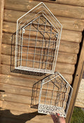 Set of Two Metal Wall Planters