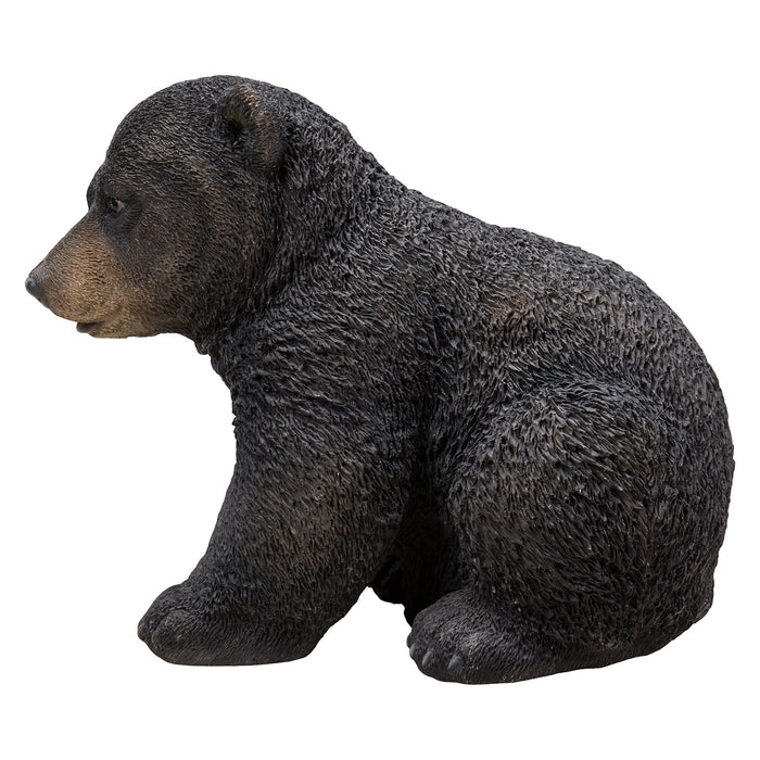 Sitting Black Bear Cub Statue Hi-Line Gift Ltd.