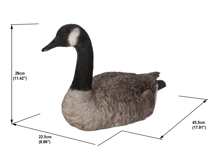 Sitting Canadian Goose Garden Statue HI-LINE GIFT LTD.