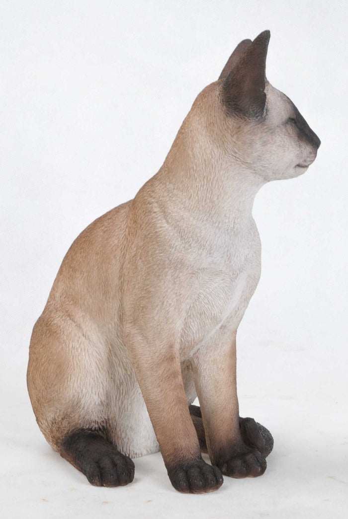 Sitting Siamese Cat Statue Hi-Line Gift Ltd.