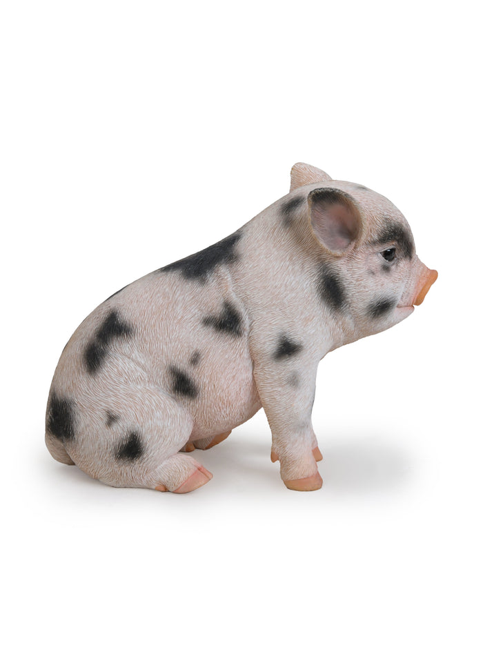 87770-A - Sitting Baby Pig W/Black Spots Hi-Line Gift Ltd.