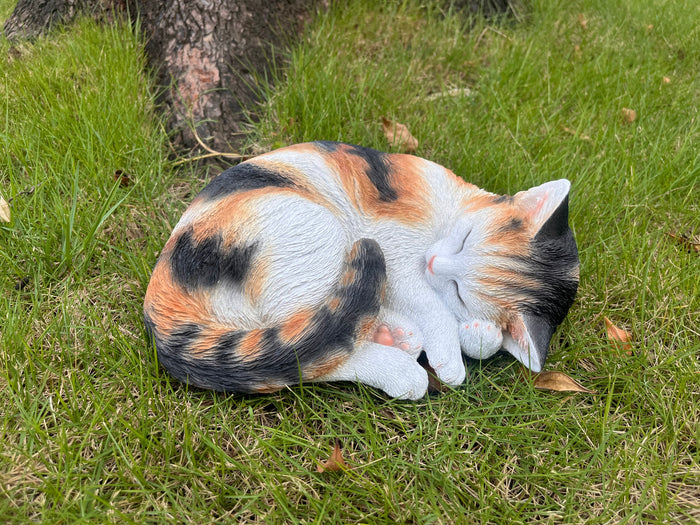 Sleeping Calico Cat (87728-F)