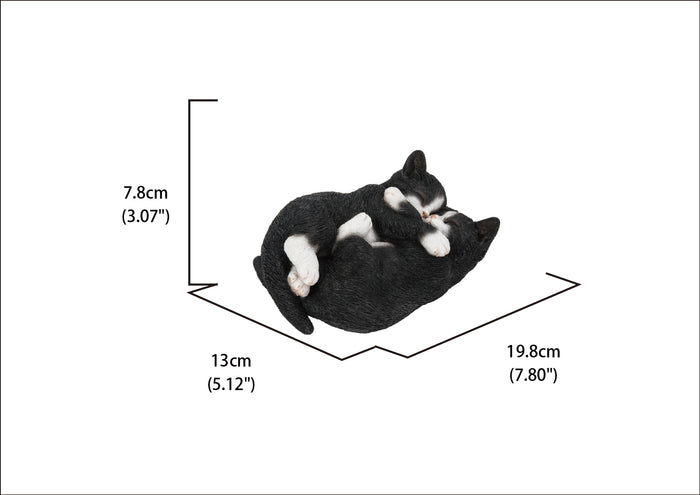 Sleeping Couple Cats - Black And White HI-LINE GIFT LTD.
