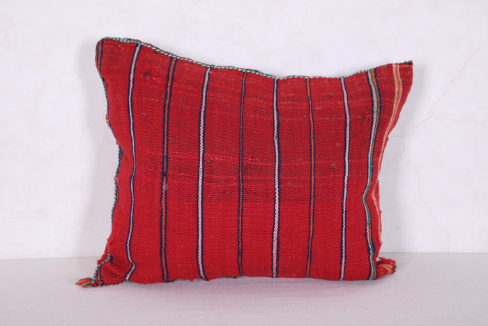 Small moroccan pillow 13.7 INCHES X 16.1 INCHES - kilim pillow