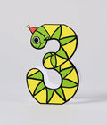 Snake 3rd Birthday Kids Age Card