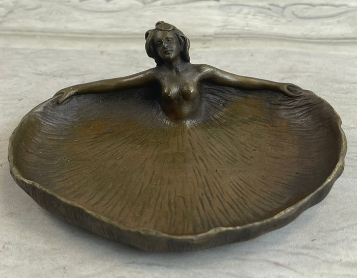 Soaking'' by Rubin Dish CTray Nude Female Bronze Statue Sculpture Figurine Deco