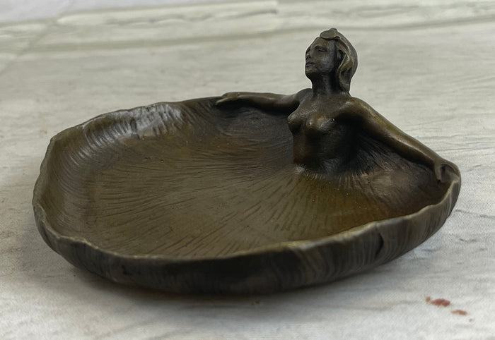 Soaking'' by Rubin Dish CTray Nude Female Bronze Statue Sculpture Figurine Deco