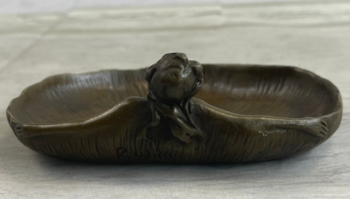 Soaking'' by Rubin Dish CTray Nude Female Bronze Statue Sculpture Figurine Deco