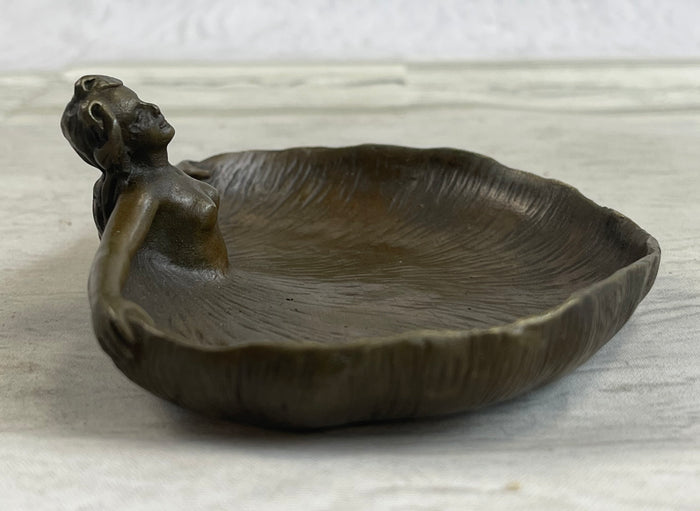 Soaking'' by Rubin Dish CTray Nude Female Bronze Statue Sculpture Figurine Deco