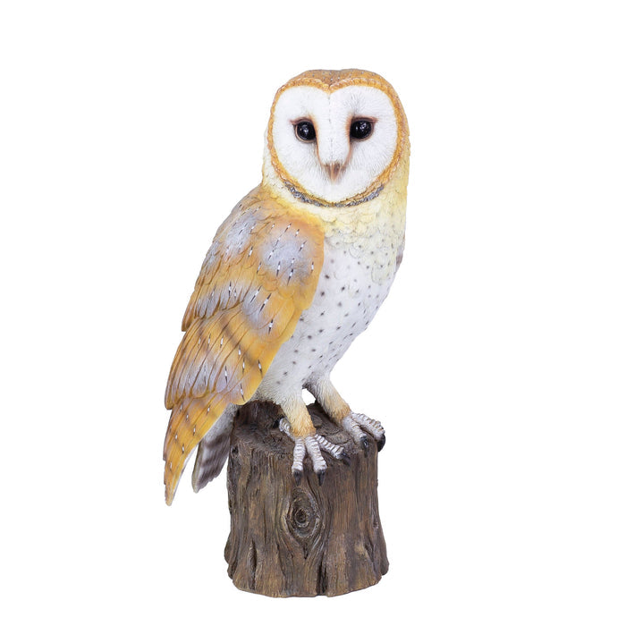 87623-A-soreal-yellow-barn-owl-on-branch Hi-Line Gift Ltd.