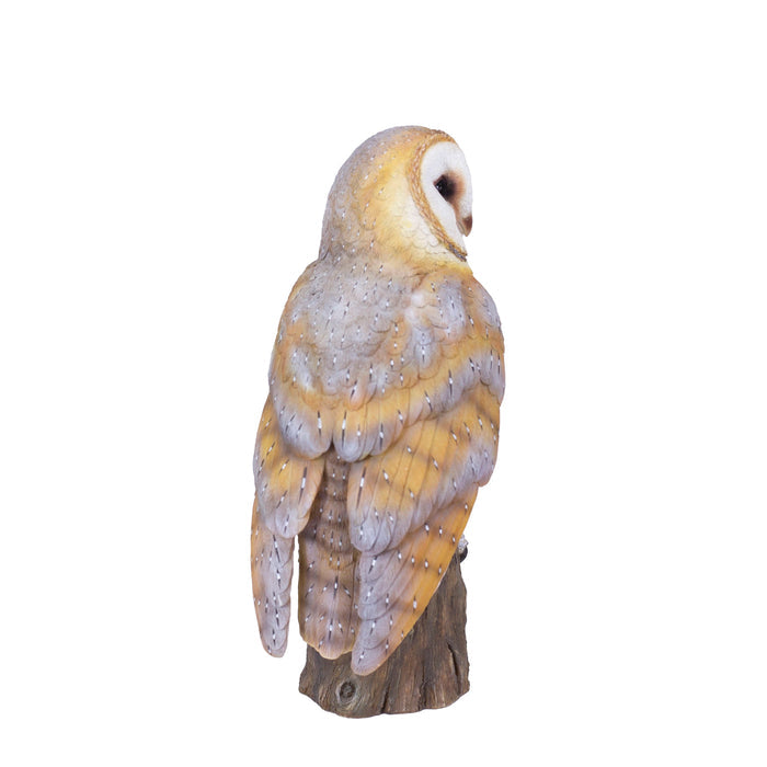 87623-A-soreal-yellow-barn-owl-on-branch Hi-Line Gift Ltd.