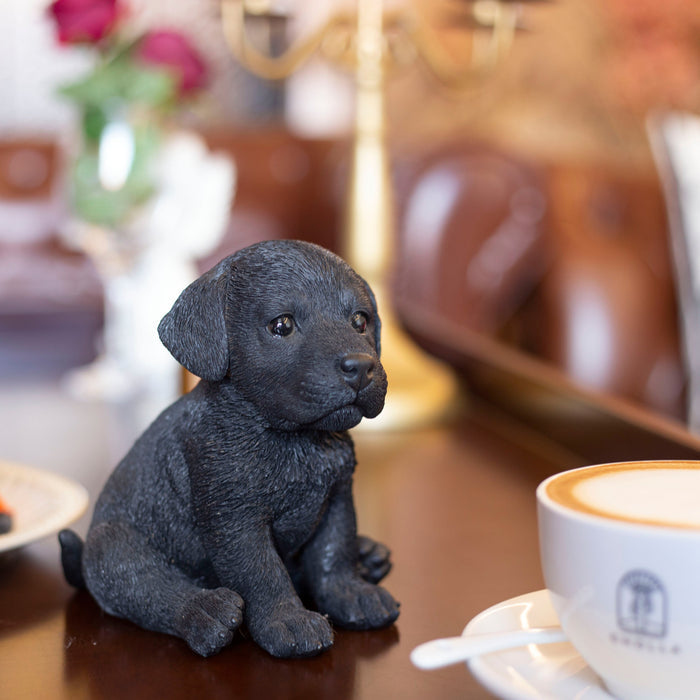 SOREAL Black Labrador black Decorative Puppy Figurine for Home & Garden Décor Hi-Line Gift Ltd.