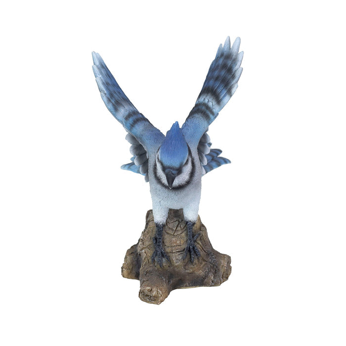 SOREAL Blue Blue Jay on stump Hi-Line Gift Ltd.