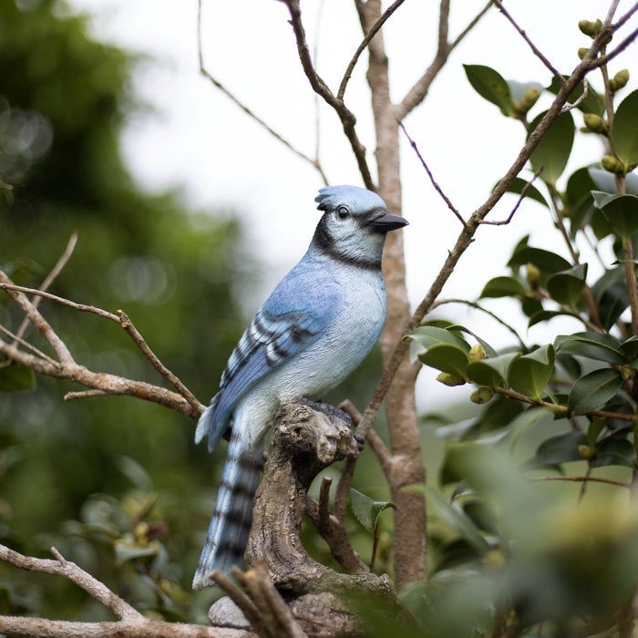 SOREAL Blue Blue Jay on stump Hi-Line Gift Ltd.