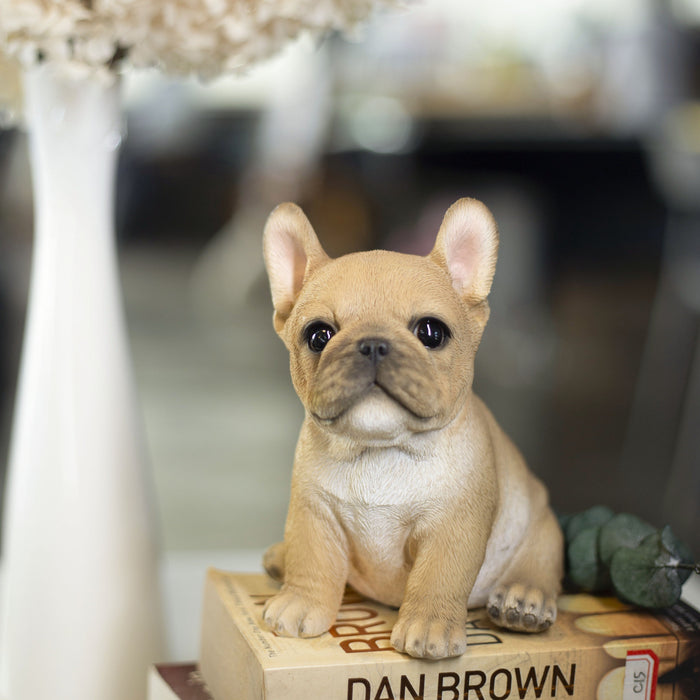 SOREAL Brown French Bulldog Decorative Puppy Figurine for Home & Garden Décor Hi-Line Gift Ltd.