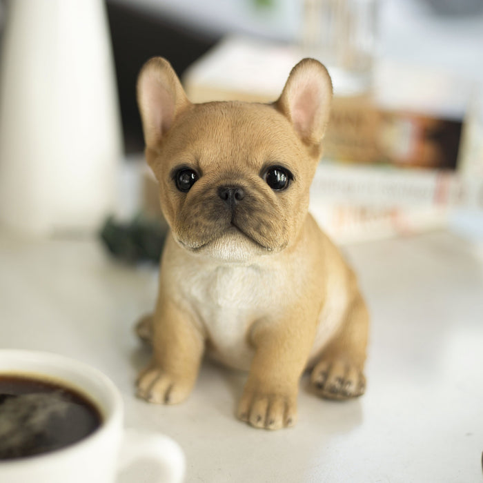 SOREAL Brown French Bulldog Decorative Puppy Figurine for Home & Garden Décor Hi-Line Gift Ltd.