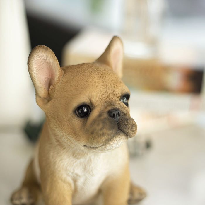 SOREAL Brown French Bulldog Decorative Puppy Figurine for Home & Garden Décor Hi-Line Gift Ltd.