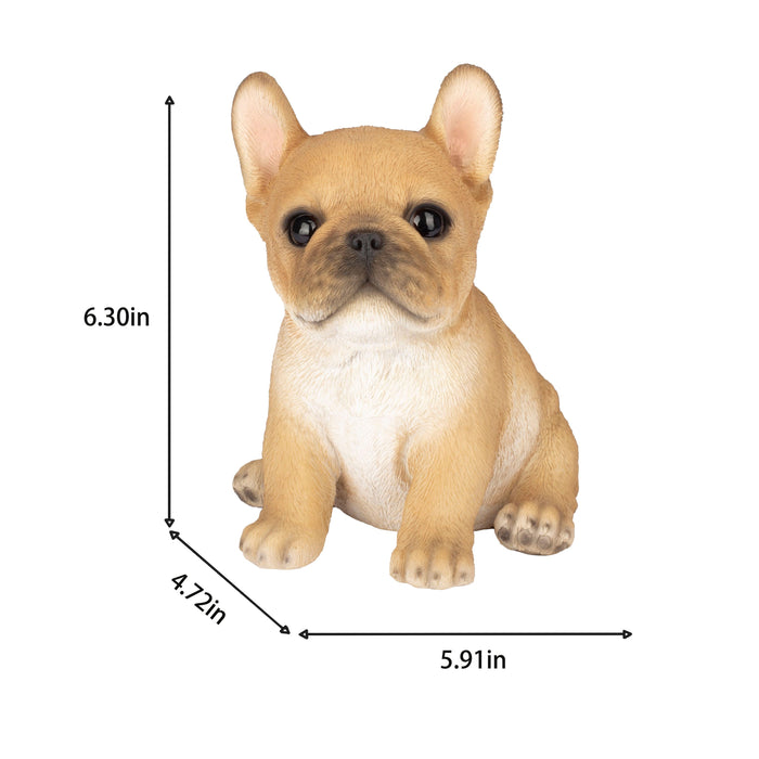 SOREAL Brown French Bulldog Decorative Puppy Figurine for Home & Garden Décor Hi-Line Gift Ltd.