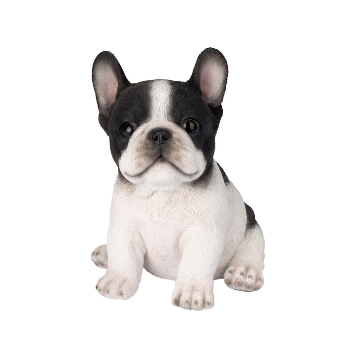 87624-29-soreal-white-and-black-french-bulldog-decorative-puppy-figurine Hi-Line Gift Ltd.