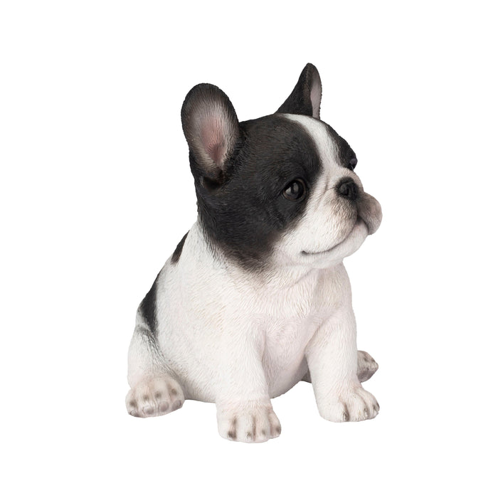 87624-29-soreal-white-and-black-french-bulldog-decorative-puppy-figurine Hi-Line Gift Ltd.