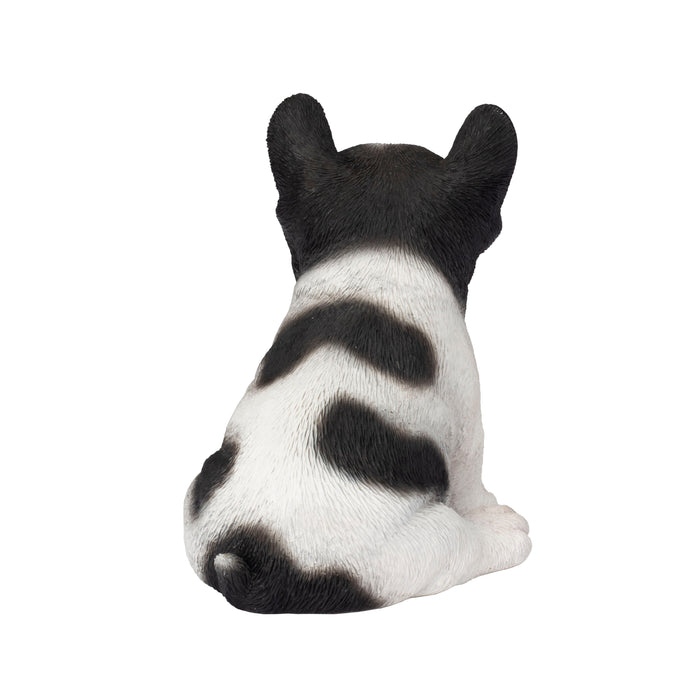 87624-29-soreal-white-and-black-french-bulldog-decorative-puppy-figurine Hi-Line Gift Ltd.