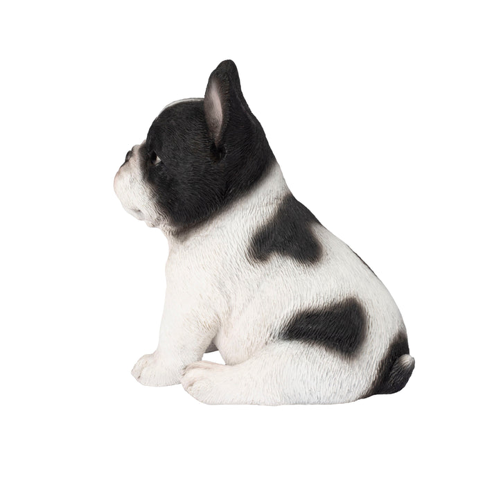 87624-29-soreal-white-and-black-french-bulldog-decorative-puppy-figurine Hi-Line Gift Ltd.