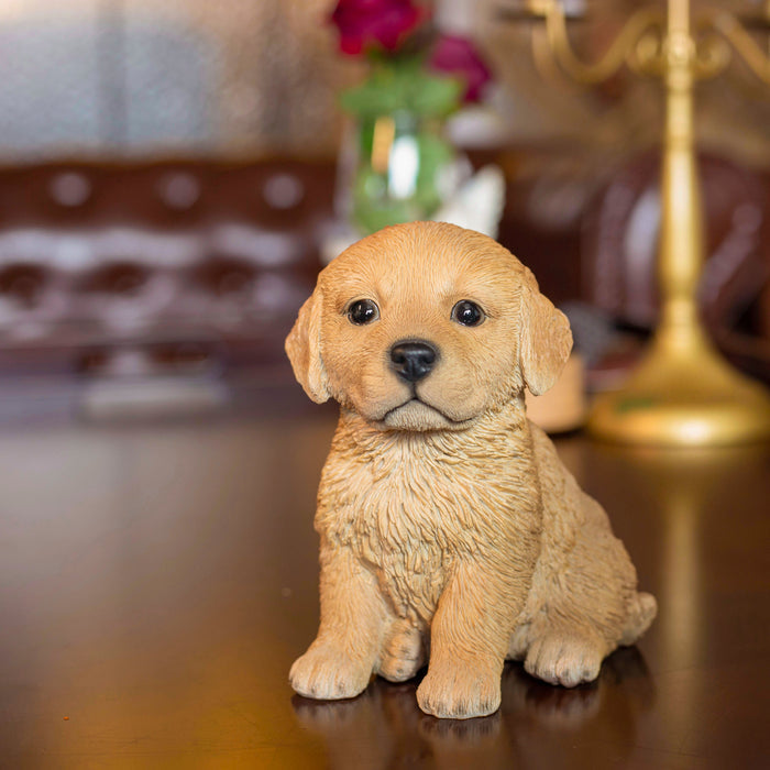 SOREAL Brown Golden Retriever Decorative Puppy Figurine for Home & Garden Décor Hi-Line Gift Ltd.