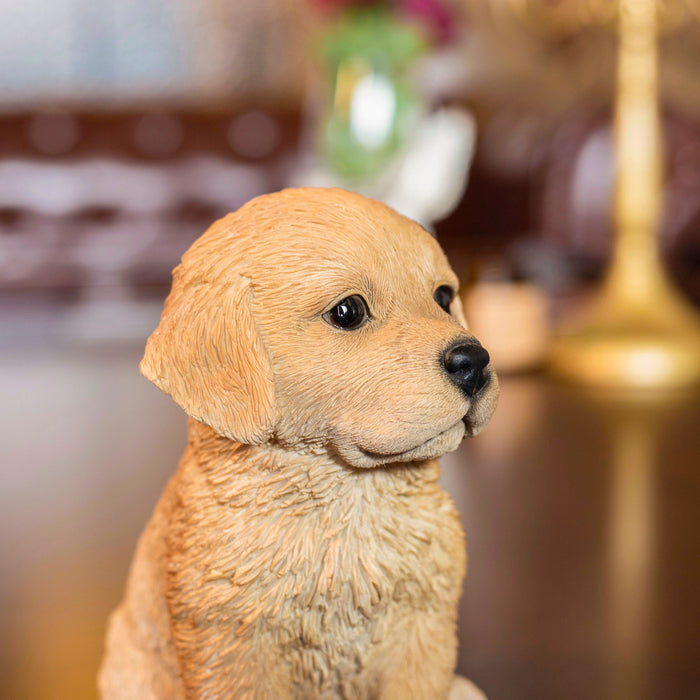 SOREAL Brown Golden Retriever Decorative Puppy Figurine for Home & Garden Décor Hi-Line Gift Ltd.