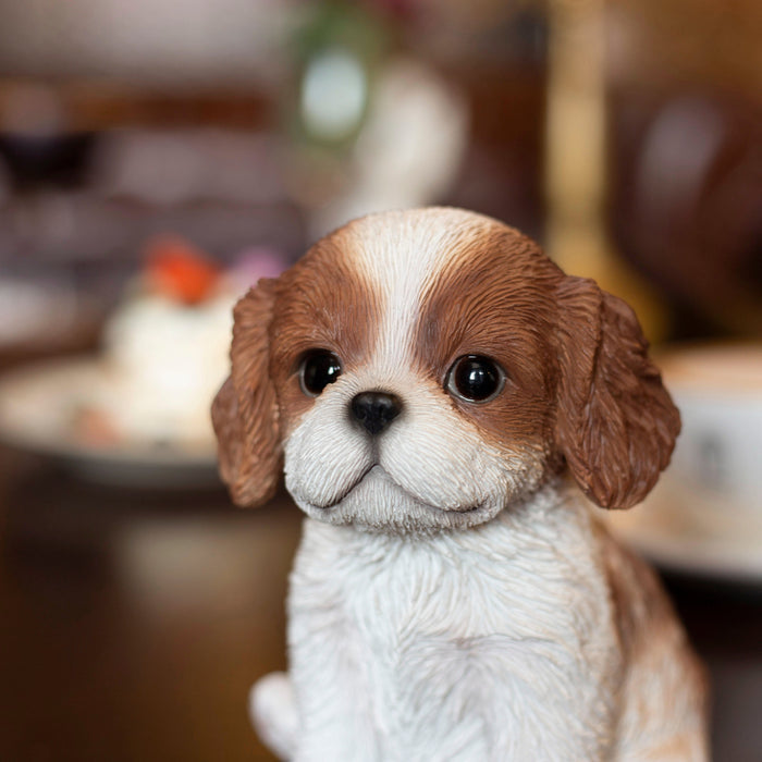 SOREAL Brown King Charles Decorative Puppy Figurine for Home & Garden Décor Hi-Line Gift Ltd.