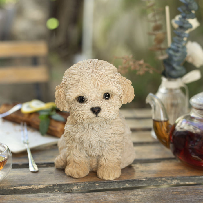 SOREAL Brown Labradoodle Decorative Puppy Figurine for Home & Garden Décor Hi-Line Gift Ltd.