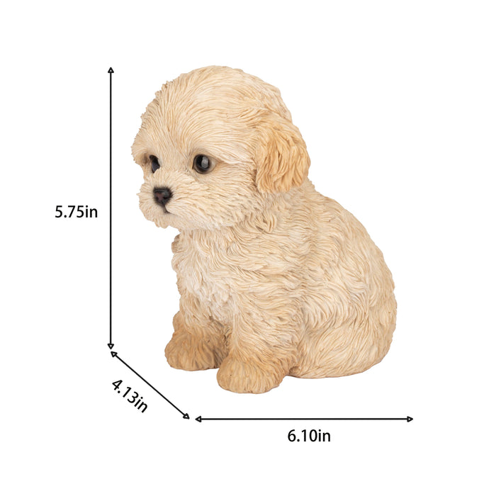SOREAL Brown Labradoodle Decorative Puppy Figurine for Home & Garden Décor Hi-Line Gift Ltd.