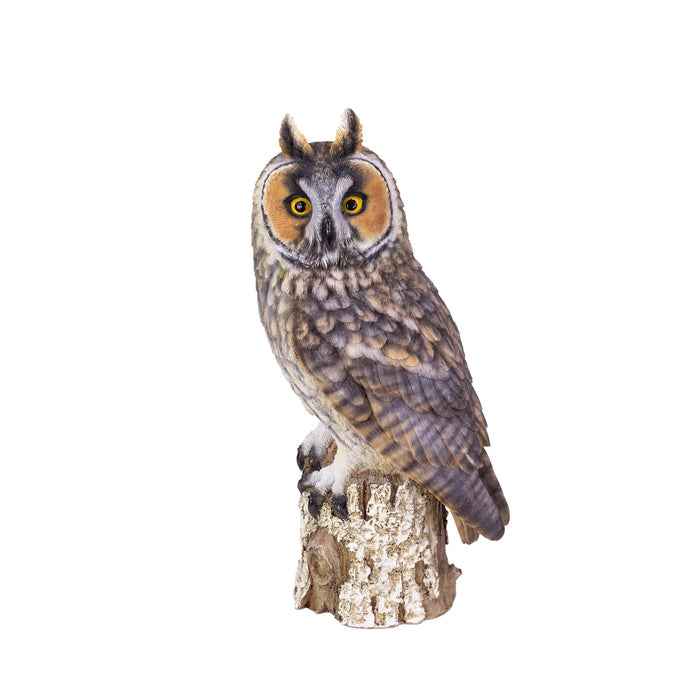 SOREAL Brown Long Eared Owl on branch Hi-Line Gift Ltd.