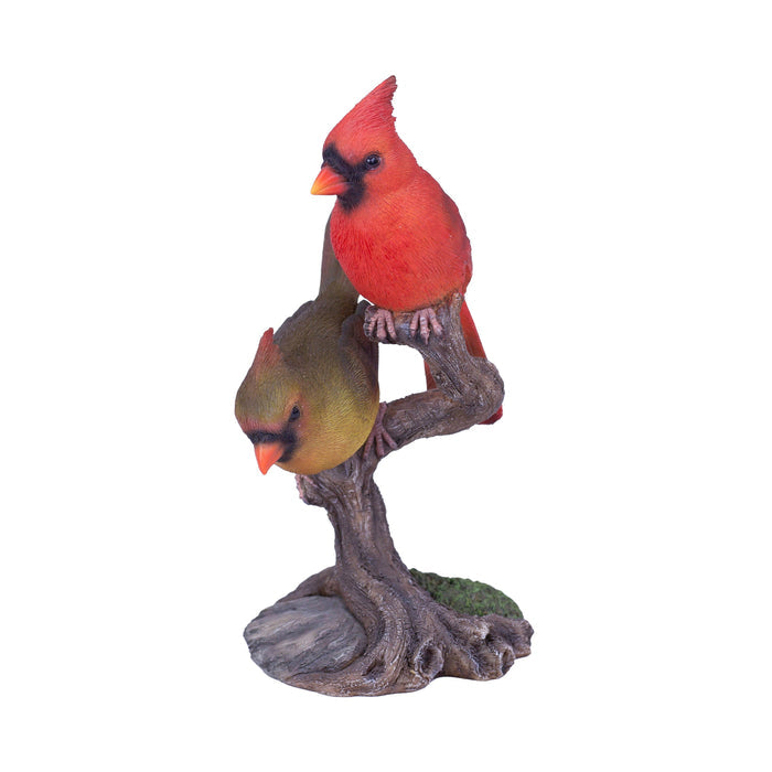 87758-V-soreal-red-Cardinals-on-branch Hi-Line Gift Ltd.