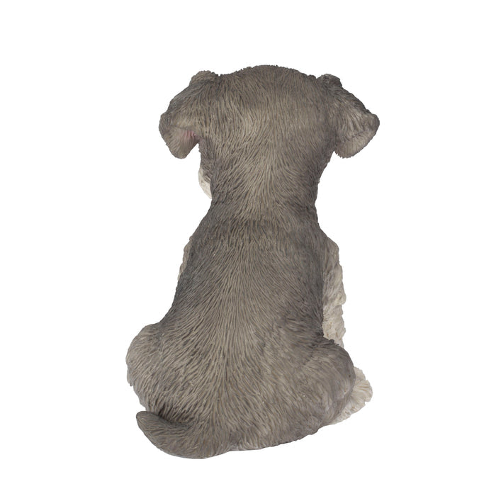 SOREAL Grey Schnauzer Decorative Puppy Figurine for Home & Garden Décor Hi-Line Gift Ltd.