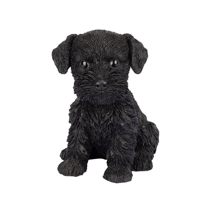 SOREAL Black Schnauzer Decorative Puppy Figurine for Home & Garden Décor Hi-Line Gift Ltd.