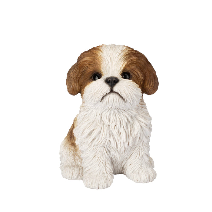 SOREAL Brown Shih Tzu Sitting Decorative Puppy Figurine for Home & Garden Décor Hi-Line Gift Ltd.