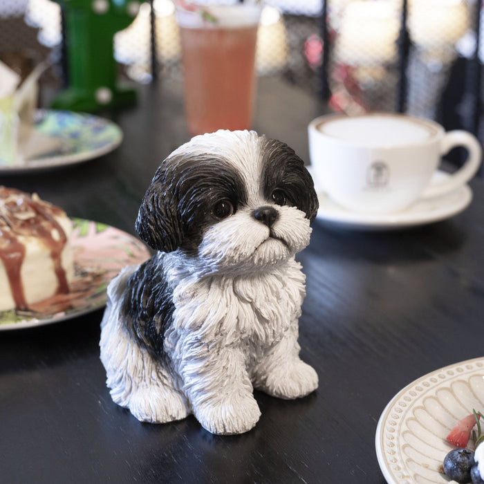 SOREAL Black Shih Tzu Sitting Decorative Puppy Figurine for Home & Garden Décor Hi-Line Gift Ltd.