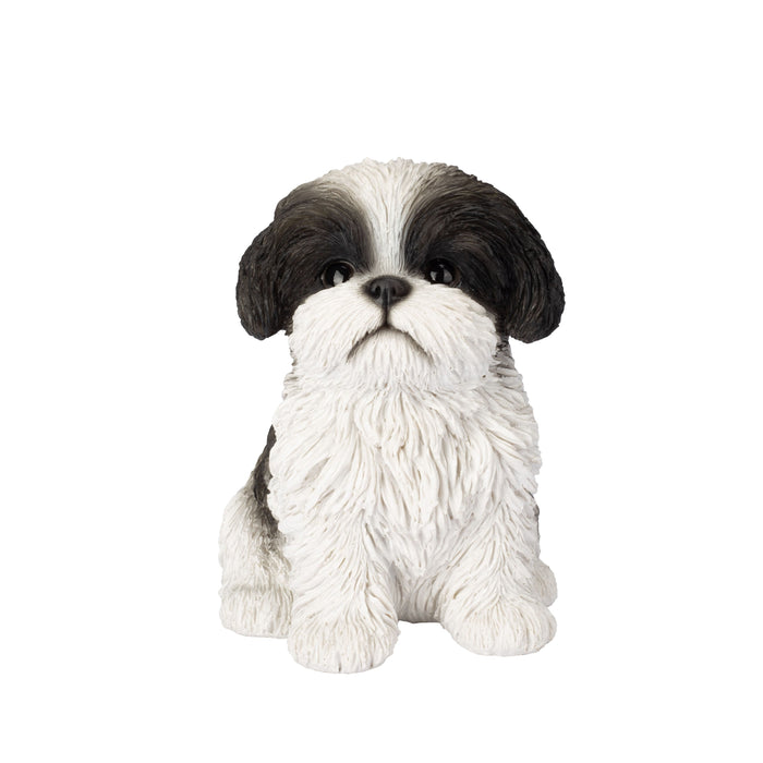 SOREAL Black Shih Tzu Sitting Decorative Puppy Figurine for Home & Garden Décor Hi-Line Gift Ltd.