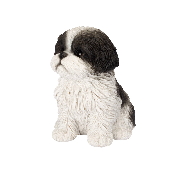 SOREAL Black Shih Tzu Sitting Decorative Puppy Figurine for Home & Garden Décor Hi-Line Gift Ltd.