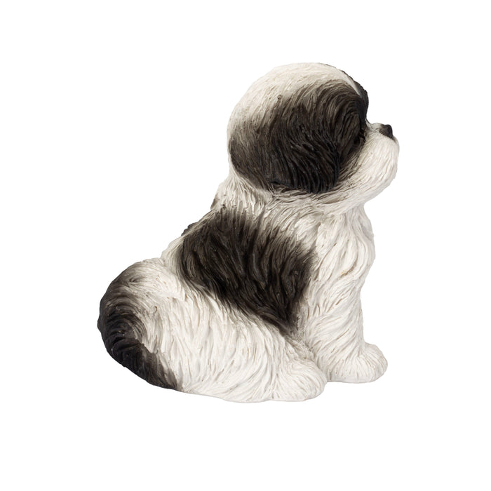 SOREAL Black Shih Tzu Sitting Decorative Puppy Figurine for Home & Garden Décor Hi-Line Gift Ltd.
